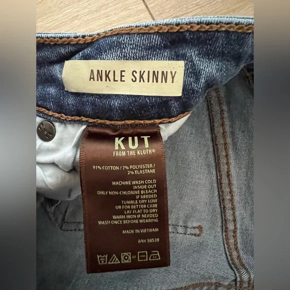 KUT FROM THE KLOTH Ankle Skinny Jeans EUC - Picture 5 of 10
